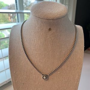 David Yurman pearl Cookie Necklace